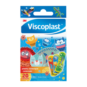 Plastry Viscoplast Zwierzaki, 20 szt.