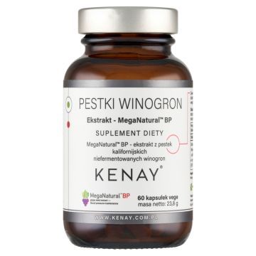 Mega Natural, kaps.,ekstrakt z pestek winogron, 60 szt