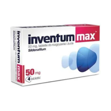 Inventum Max, 50 mg, tabletki do rozgryzania i żucia, 4 szt.