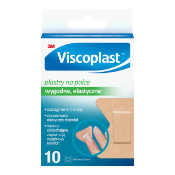 Viscoplast Plastry na palce, 44,5 mm x 51 mm, 10 szt.