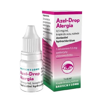 Azel-Drop Alergia, 0,5 mg/ml, krople do oczu, 6 ml, butelka