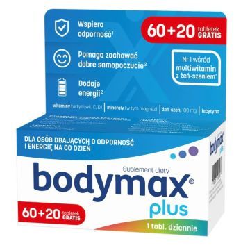 Bodymax Plus, tabl.,  60szt+20 szt,PR.578/21