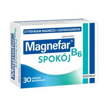 Magnefar B6 spokój, tabletki powlekane, 30 szt.