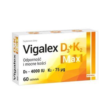 Vigalex D3+K2 Max, tabletki, 60 szt.