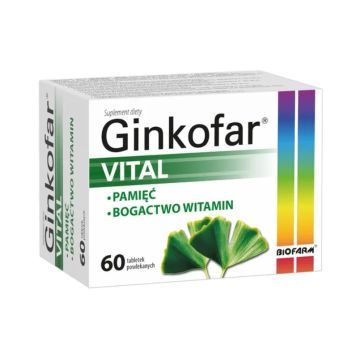 Ginkofar Vital, tabletki powlekane, 60 szt.