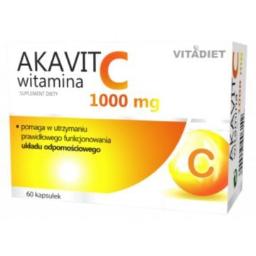 Akavit witamina C 1000 mg, kaps.twarde, 60 szt