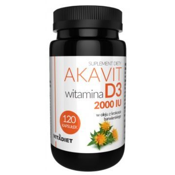 Akavit witamina D3 2000IU, kaps., 120 szt