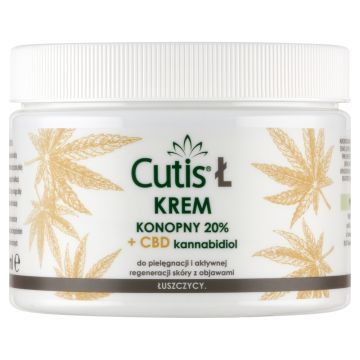 Cutis Ł, krem, konopny 20%+CBD, 400 ml