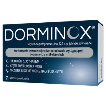 Dorminox, 12,5 mg, tabletki powlekane, 7 szt.