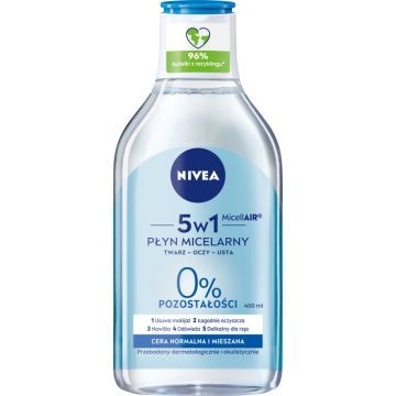 Nivea MicellAIR, plyn,micelarny,c.norm.,miesz, 5w1, 400 ml