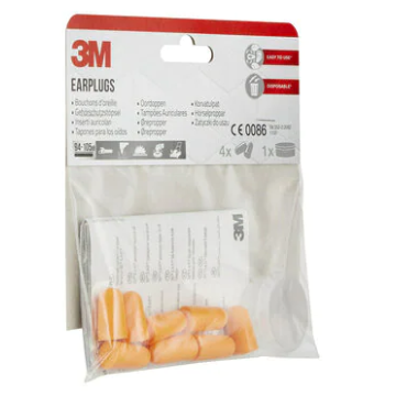 3M Earplugs 1100, zatyczki do uszu, 4 pary + pudełko