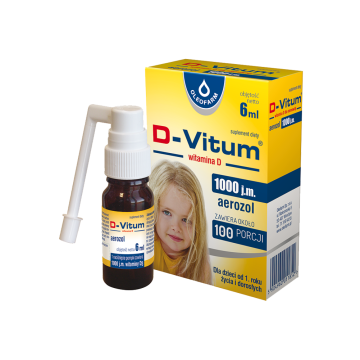 D-Vitum forte 1000 j.m., aerozol, 6 ml