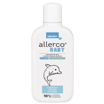 Allerco Baby Emolienty, łagodząca emulsja do kąpieli, od 1. dnia życia, 400 ml