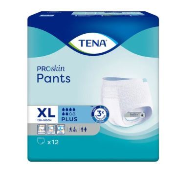 Tena Pants ProSkin Plus, majtki chłonne, rozmiar XL, 12 szt.