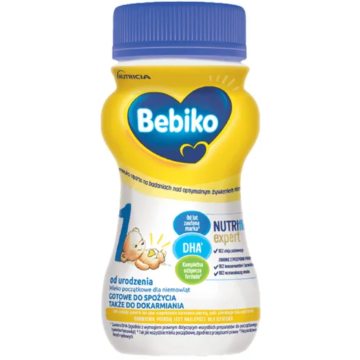 Bebiko 1 NUTRIflor Expert, mleko początkowe w płynie, 200 ml