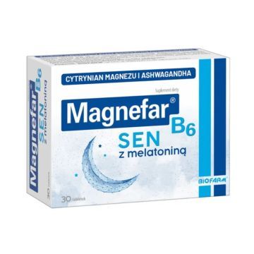 Magnefar B6 Sen, tabletki powlekane, 30 szt.