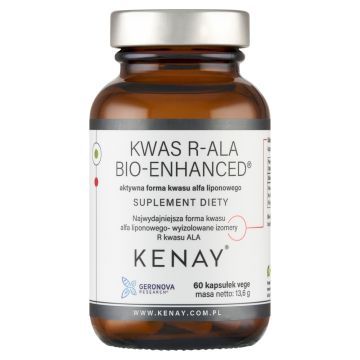 Kwas R-ALA Bio-Enhanced aktywna forma kwasu lipon,kaps,60szt