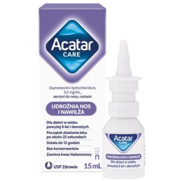 Acatar Care, 0,5 mg/ml, aerozol do nosa, 15 ml.