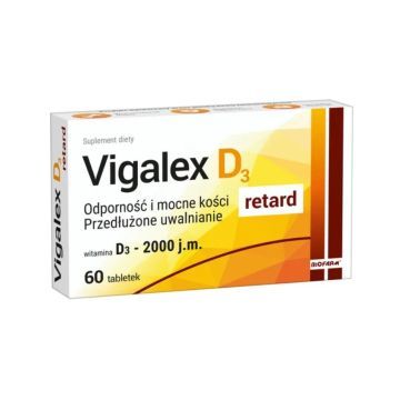 Vigalex D3 2000 j.m. retard, tabletki, 60 szt.