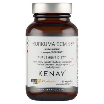 Kurkuma BCM-95 z piperyna, kaps., 60 szt