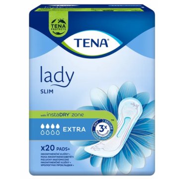 Tena Lady Slim, podpaski na nietrzymanie moczu, Extra, 20 szt.