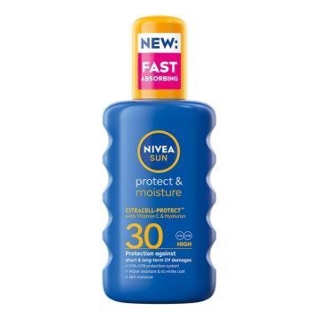 Nivea Sun Protect & Moisture, spray,naw.,d/opal,SPF30,200ml