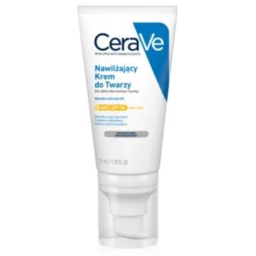 CeraVe, nawilżający krem do twarzy SPF 50, 52 ml