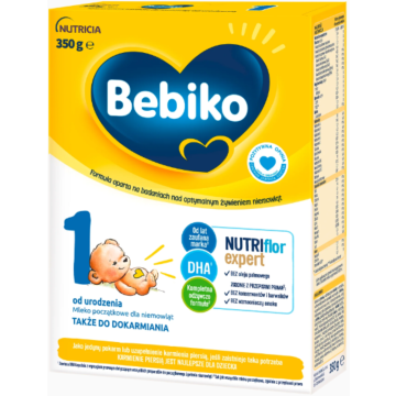 Bebiko 1 NUTRIflor Expert, mleko początkowe dla niemowląt, od urodzenia, proszek, 600 g