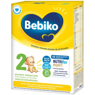 Bebiko 2 NUTRIflor Expert, mleko następne dla niemowląt, 6 m+, 600 g