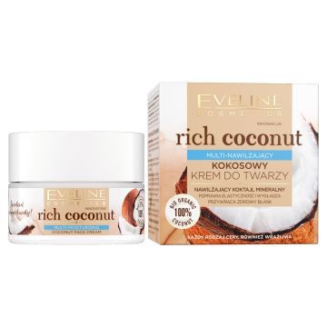 Eveline Rich Coconut ,krem multi-nawilz.kokos,d/tw.,50ml