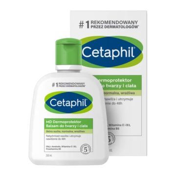 Cetaphil MD Dermoprotektor, balsam nawilżający do twarzy i ciała, 250 ml