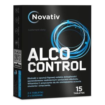 Novativ Alco Control, tabl., 15 szt