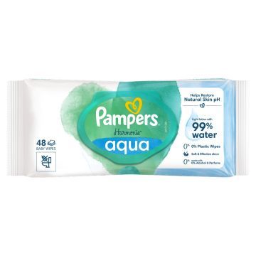 Chusteczki Pampers Harmonie Aqua, 48 szt