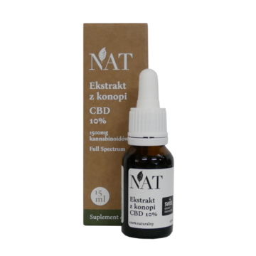 NAT Ekstrakt z Konopi CBD 10%, olej, 15 ml