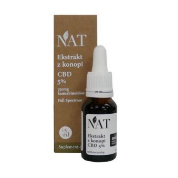 NAT Ekstrakt z Konopi CBD  5%, olej, 15 ml