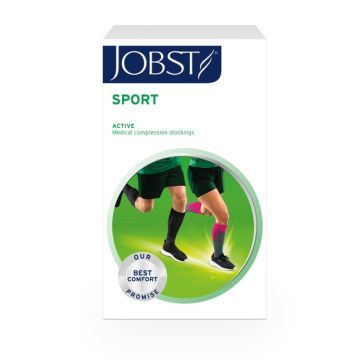 Jobst Sport, rozmiar XL, szare, sportowe podkolanówki uciskowe, 20-30 mmHg, 1 para