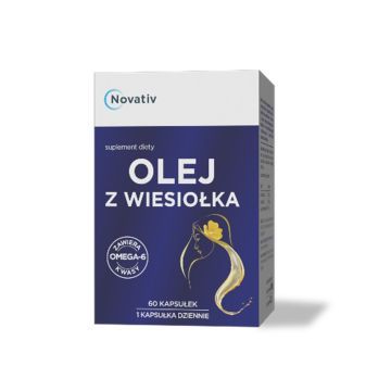 Novativ Olej z wiesiołka, kapsułki, 60 sztuk