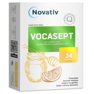 Novativ Vocasept, pastyl.do ssania, 24 szt