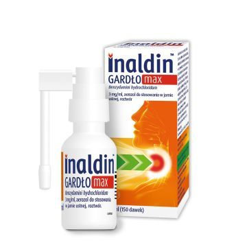 Inaldin Gardło Max, 3 mg/ml, aerozol do stosowania w jamie ustnej, 30 ml