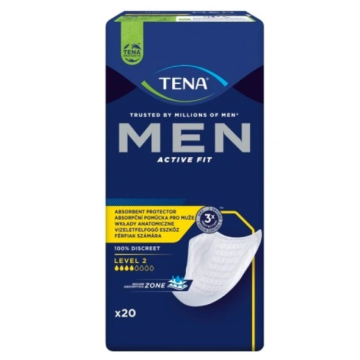 Tena Men Active Fit, wkładki anatomiczne dla mężczyzn, level 2, 20 szt.