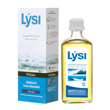 Lysi Tran islandzki naturalny, olej, 240 ml