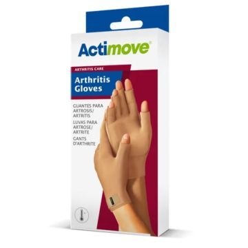 Actimove AC Arthritis Gloves, rękawiczki dla osób z zapaleniem stawów, kolor beżowy, rozmiar XL, 2 szt.