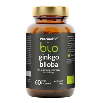 Ginkgo biloba bio Pharmovit, kaps.,60 szt