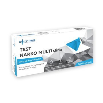 Narko Multi, test do wykrywania 8 narkotyków w ślinie, 1 szt.