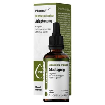 Ekstrakty w krop.Adaptogeny Clean label Pharmovit, 30 ml