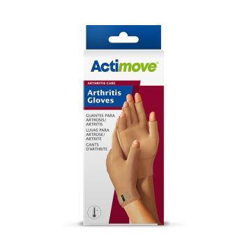 Actimove AC Arthritis Gloves, rękawiczki dla osób z zapaleniem stawów, kolor beżowy, rozmiar S, 2 szt.
