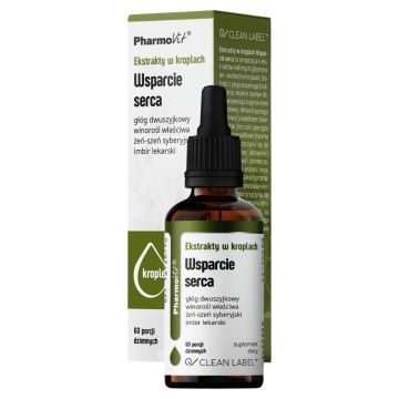 Ekstrakty w krop.Wsparcie serca Clean label Pharmovit, 30 ml