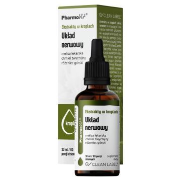 Ekstrakty w krop.Uklad nerwowy Clean label Pharmovit,30ml