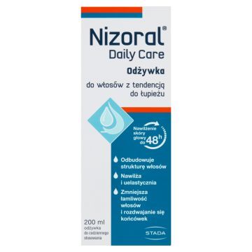 Nizoral Daily Care, odzyw.,do wlos.z tend.do lupiezu, 200 ml