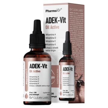 ADEK-Vit Oil Active Clean label Pharmovit, krople, 30 ml